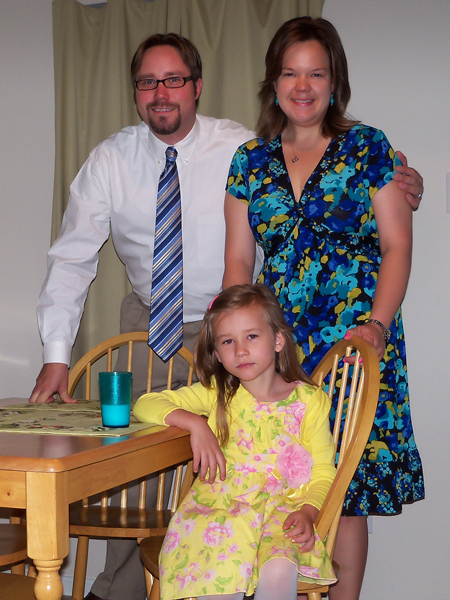 Some of us were awake for this pre-mass portrait with the camera timer.